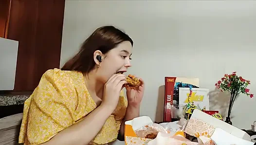 Эпическая Сессия Начинки Nicole С Жареной Курицей