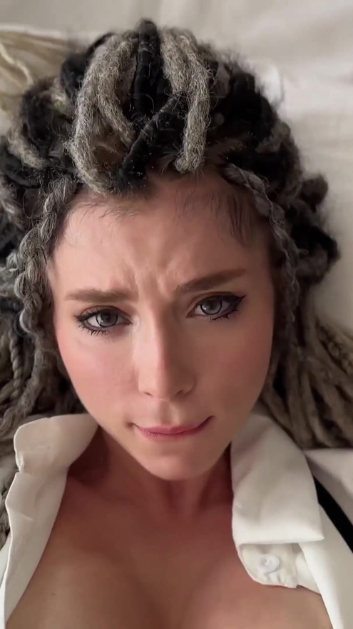 Beautiful Informal Girl with Dreadlocks and Piercings Deepthroats, Rough Fucks and Cum Swallows | Clip 2