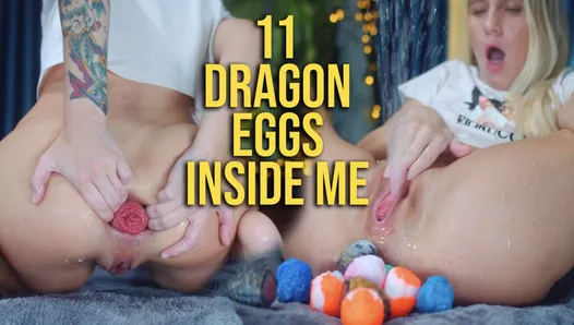 Dragon Eggs - estiramiento de coño más fisting anal