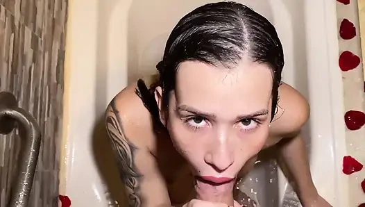 We fucked inside a tow truck while our car was being driven