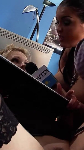 Captivating moment from "Office Orgy with 3 sexy secretary MILFs and two Big Dick Guys"
