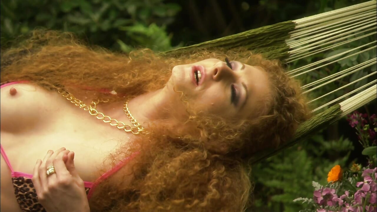 Ginger MILF with big tits gets fucked outdoors