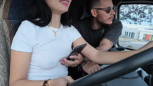 I picked up an UBER Client without a bra