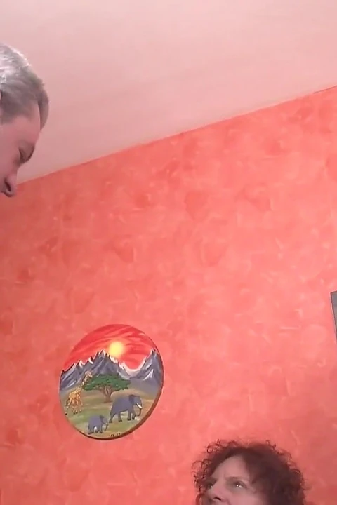 German Brunette Stepmom Gets Unexpected Visit from Horny Stepson Who Doesn't Contain Sexual Cravings and Sticks Her Deeply