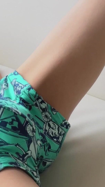 Must-see moment from "Japanese Man Lying on a Sofa Masturbating with a Massage Gun"