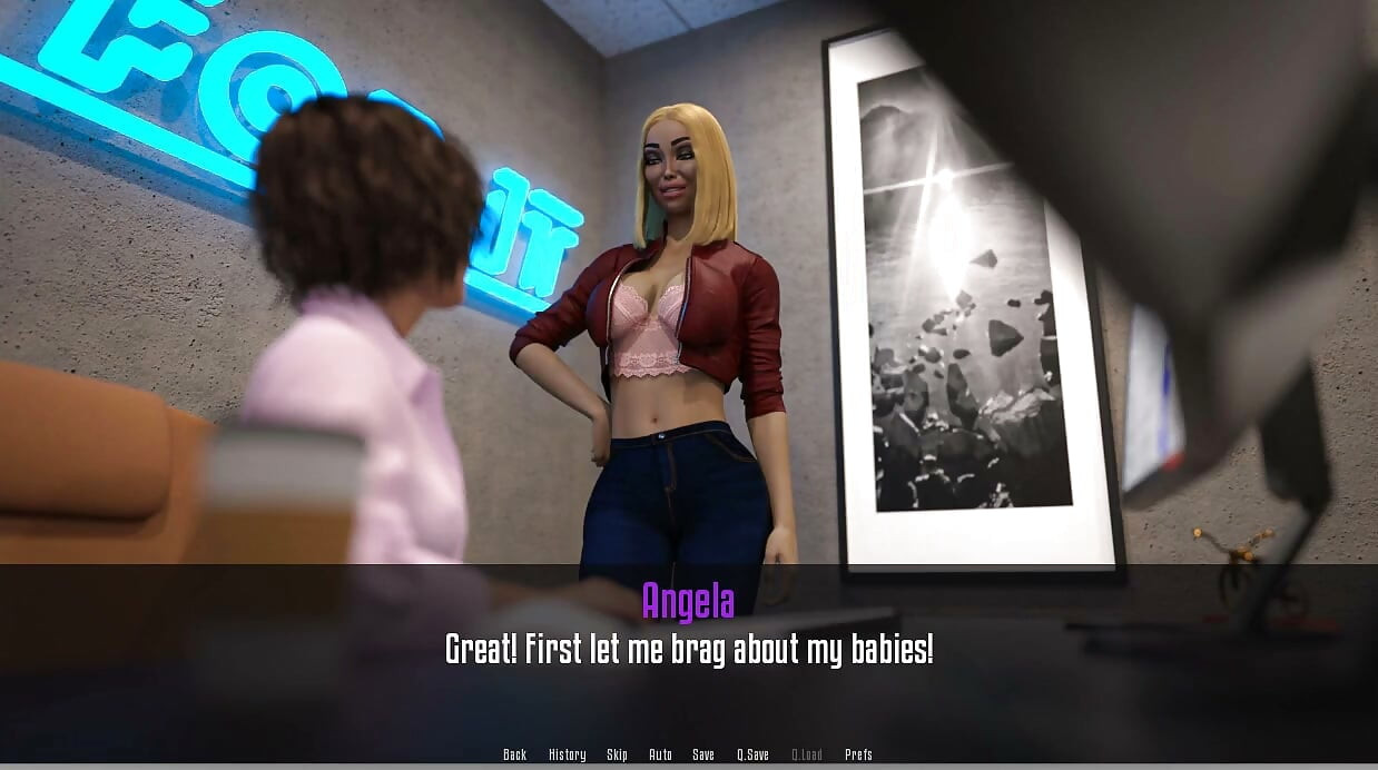 Anita's Internship - Gameplay - Roleplay - Lesbian - Fake Tits and Ass Tested by Anita