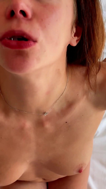 Cum Play - Homemade deepthroat with cum in mouth and playing sperm - Mia Bandini | Clip 1