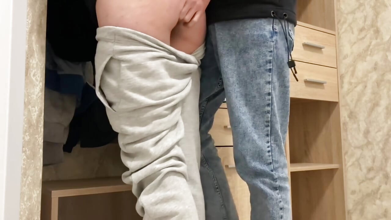 18-Year-Old Guy Fucked His Neighbor While Standing Doggy Style