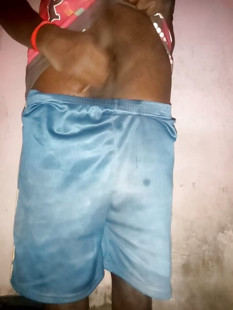 Tamil Tall Handsome guy Shaking his big black Asian cock