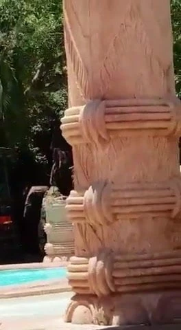Naked guy walking around at Sun City, South Africa