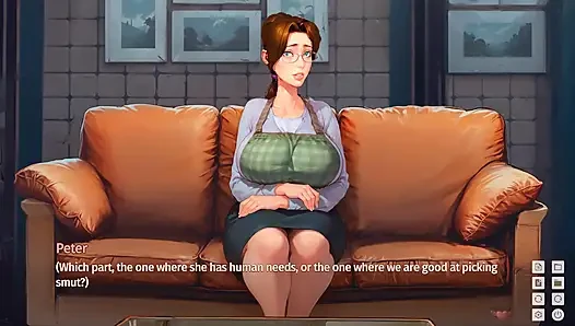 Taffy tales: tante seksi yang lagi sange kepergok ngentot memeknya di sofa - episode 19