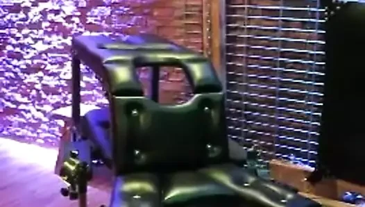 rubber pierced boy in playroom