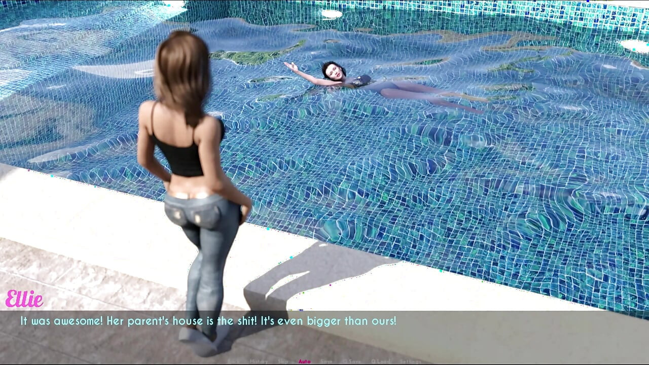 3° giorno - gratis - Parte 3 - Ellie e Sophia Si sono divertiti meravigliosamente in piscina