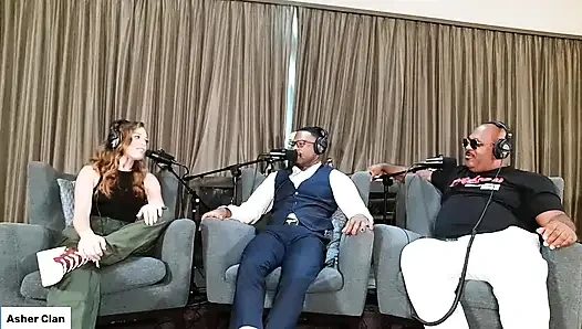 Взрослые артисты разговаривают на диване с Кэти Куш, Джейми Нокс и Mrflourish Подкаст Asherclantv