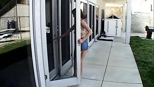 Double Penetration and Cumshot in Mouth for Young Redhead Girl