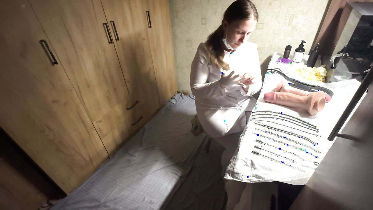 Anastasia Mistress examines patient gives him fisting fucks him and urethral sounding cbt