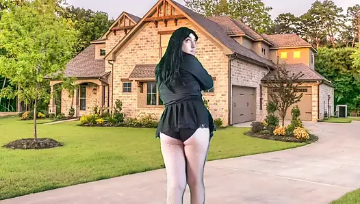 666 Home Sweet Home Pretty Butt but Booty Feminine Shape in Fishnets