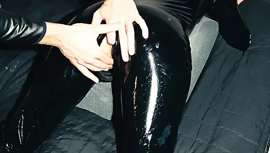 He Jerks My Pussy with a Finger in the Ass
