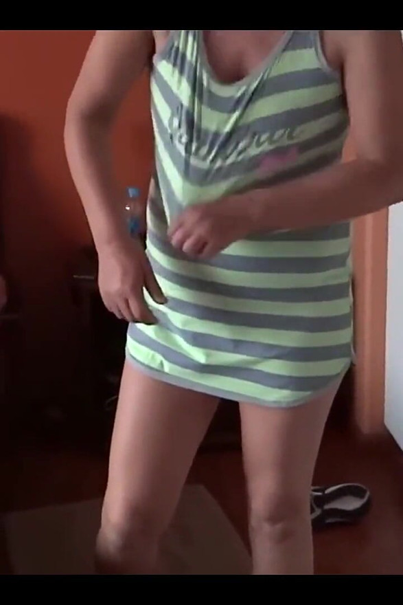Mature 58-year-old Latina Shows off and Begins to Get Aroused in Front of the Maid's Stepson