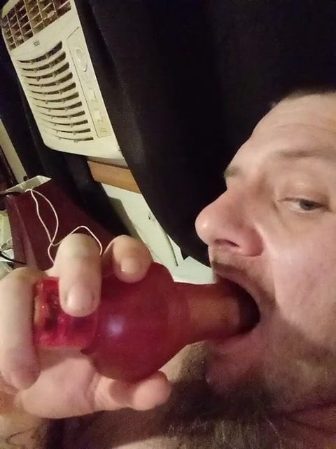 I suck on a big toy
