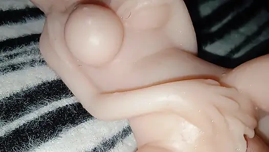 Ultra Lifelike Silicone Doll POV - 4K Solo Toy Session