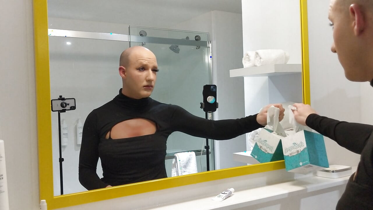 Transformação crossdressing makeover