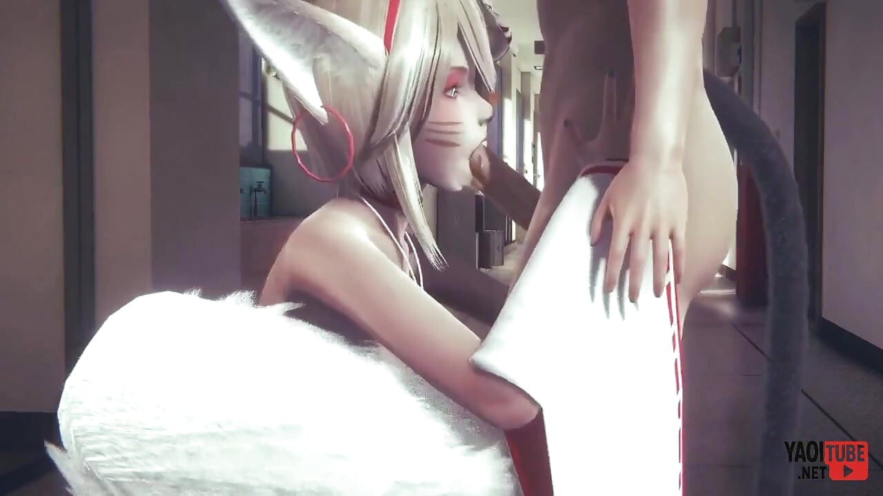 Cat Boy and Fox Boy Femboys Hard Sex Yaoi.