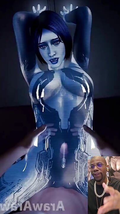 Tight Ass Pussy Cortana Getting Her Digital Bald Pussy Fucked