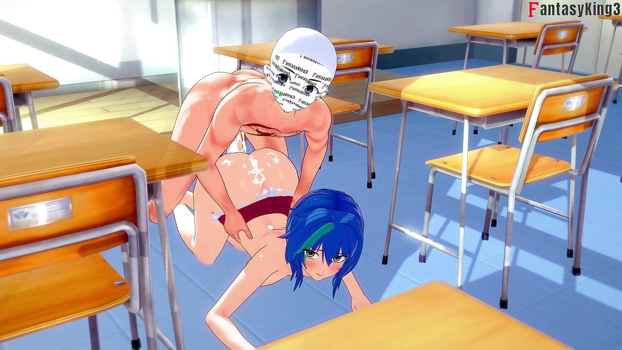 Tsubaki Shinra menjadi miang menonton Xenovia menghisap batang - HS DXD NTR Madness 13