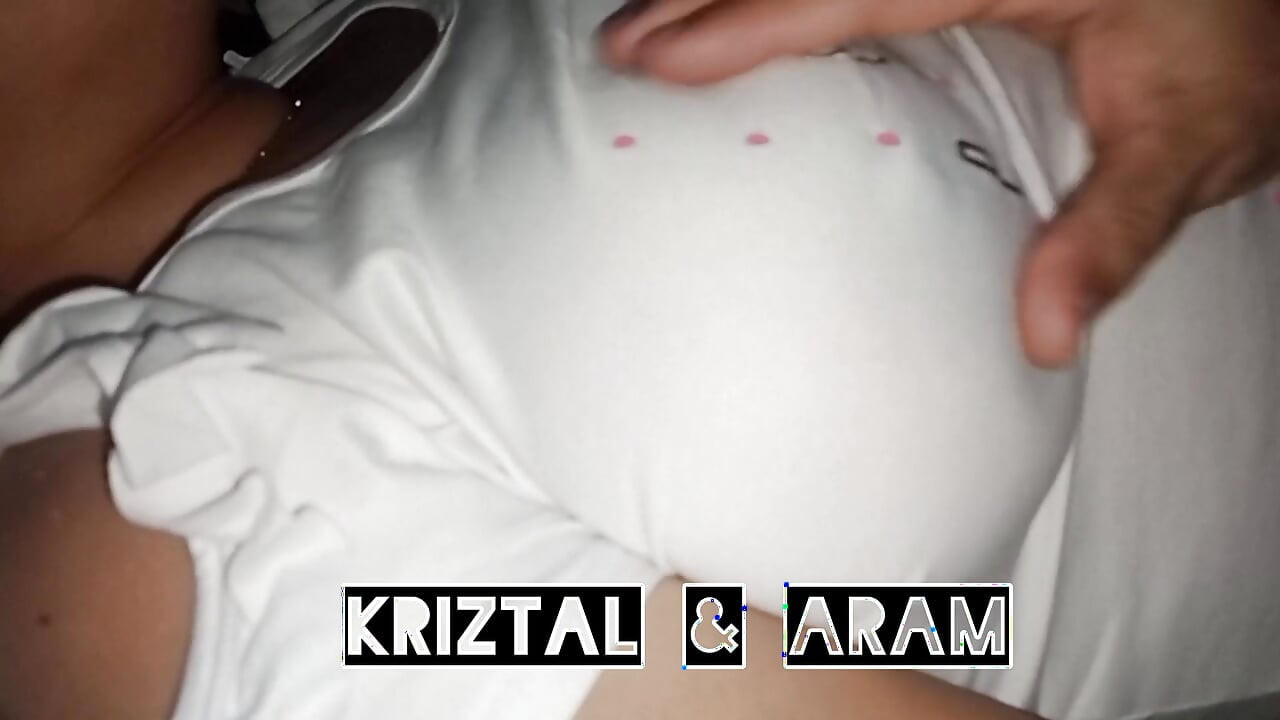Sucking my wife's nipples on her clothes, I can't get over my addiction to her big natural breasts