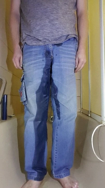 wetting jeans
