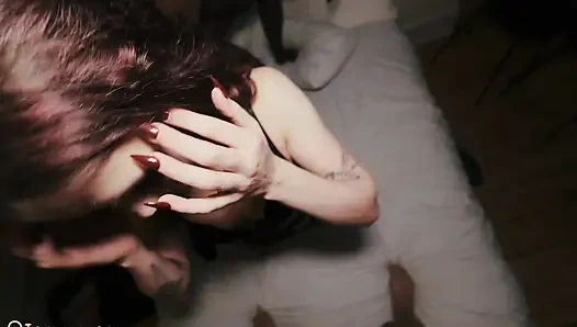 Sludgebunny si pacar gothah mungil lagi asik ngentot dua kontol sekaliber