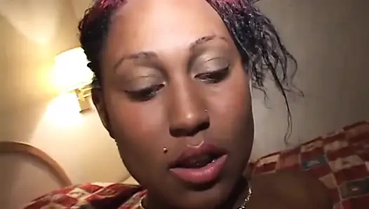 Superb coloured lady rides black dick like blazes for a bit of cum