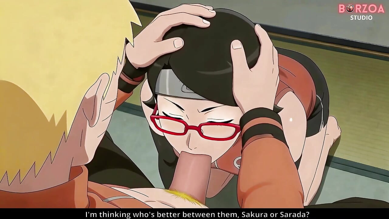 Naruto knullar och creampie Sarada medan Sakura tittar, förrådde han Boruto (ocensurerad hentai)