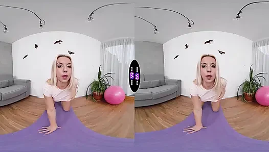 Masturbating on a big pink ball – TmwVRnet