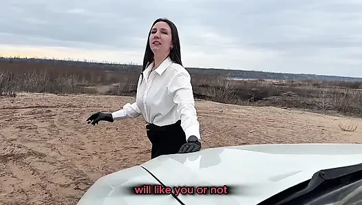 4 сигареты глубокого дыма и соблазнение слюной в видео от первого лица
