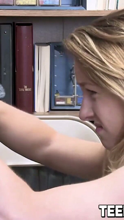 Blonde thief Kate Kenzi receives facial after hammering | Clip 1