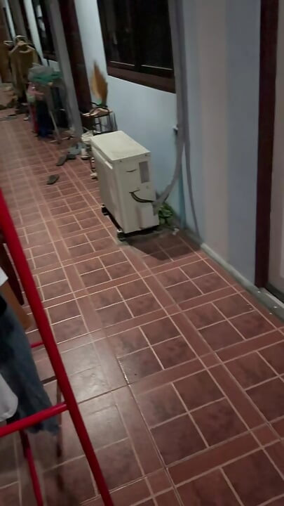 Secretly took friend underwear outside to the hand job and cum.