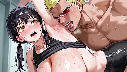 Doflamingo (OP) x Tamaki (Fire Force)