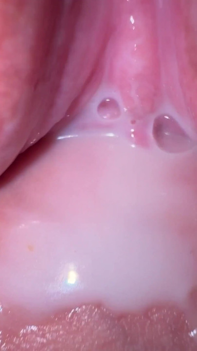 Close up fuck with my teen roommate and cum on hairy pussy