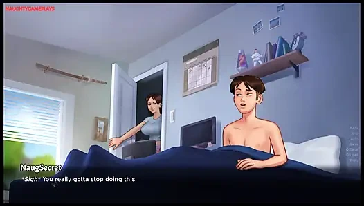 Summertime Saga Part 29 By DarkCookie - Stepsister knows how to ride a Huge Dick, Pussy Creampie