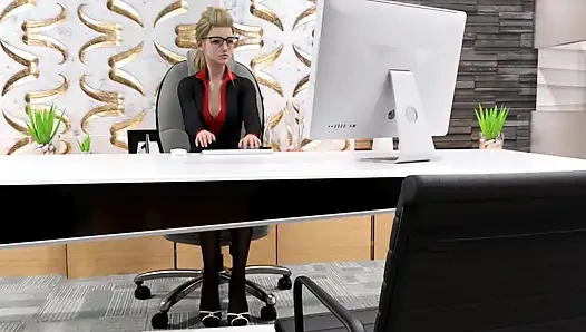 Перемещение вниз: две лесбиянки, лизание киски, многократные оргазмы в офисе, эпизод 37