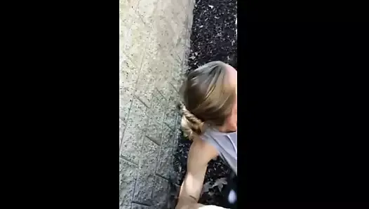 RISKY SEX IN MY NEIGHBORS BACKYARD WITH MY GIRLFRIEND