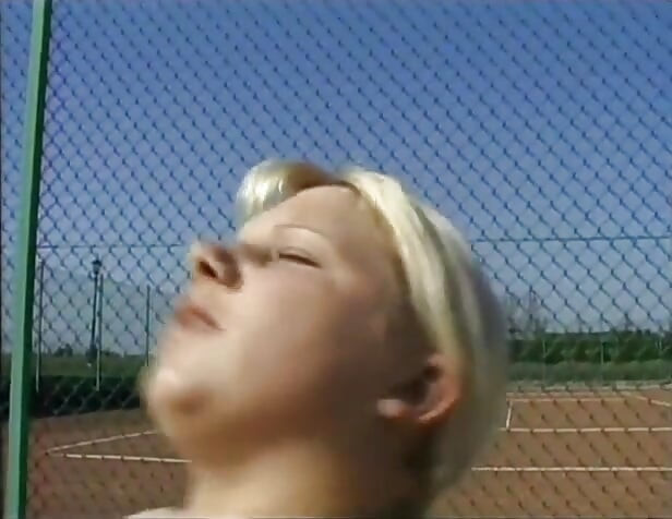 Tight whore football field fuck