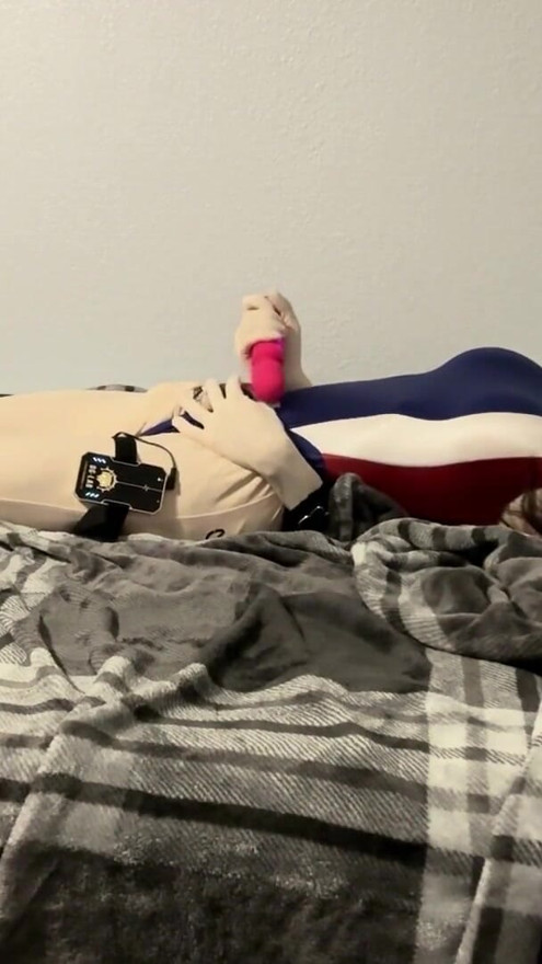 Kigurumi Breathplay Masturbation with Estim | Clip 1