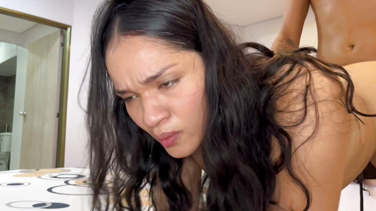 My boyfriend left me waiting and I have sex with the concierge at the hotel