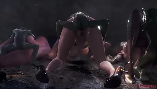 Gol Animation Orgy in the Goblin Breeding Cave