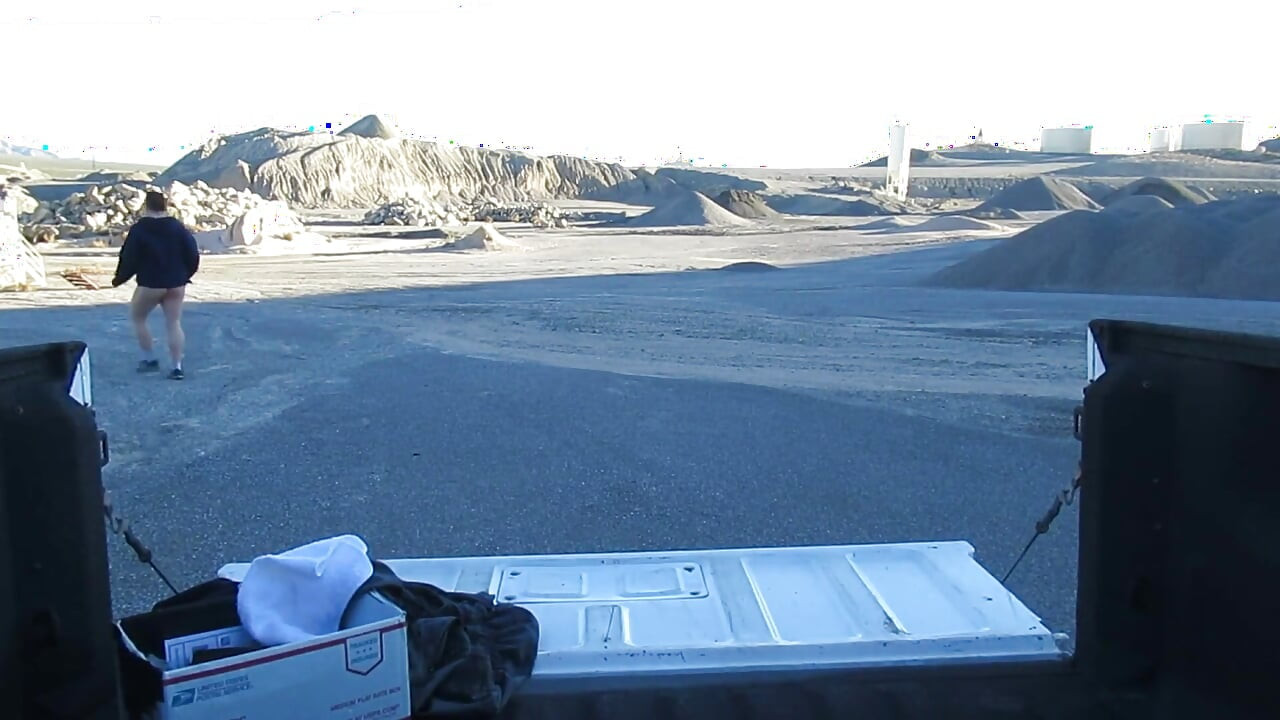 Empty Gravel Yard Cum