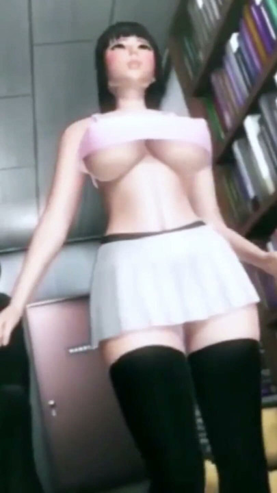 Blowjob and deepthroat at book store - Hentai 3D 46 | Clip 2