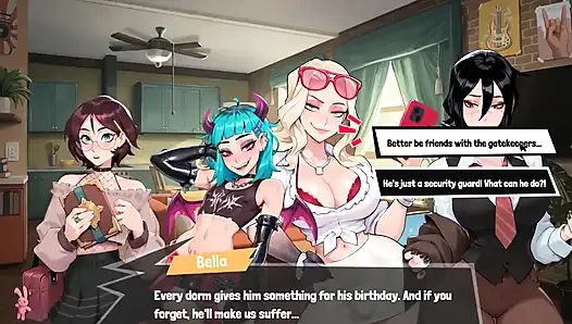 Femboy Futa House Futanari Hentai Game Ep.8 My Roomate Sucked Me in the University Glory Hole!